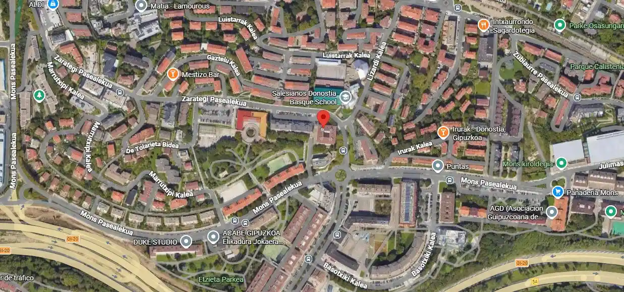Imagen de la ubicación en el mapa del gimnasio Tuyo60
